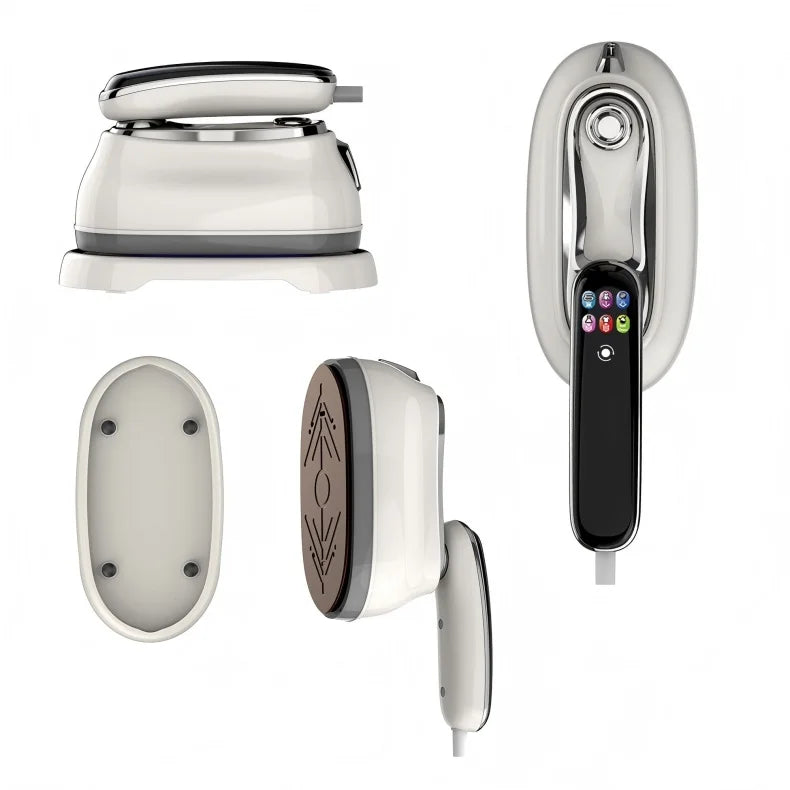 EU Handheld Steam Iron 2026 New Smart LED Digital Display Home Travel Portable Steam Iron 1200W High Power Handheld Hanging Iron