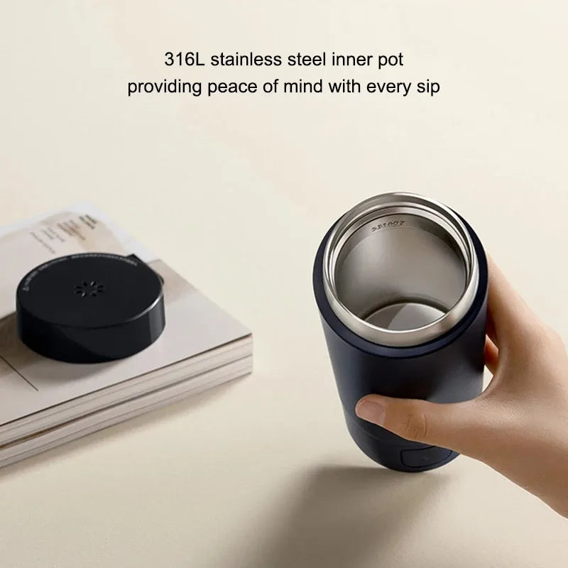 NEW MIJIA Portable Electric Kettle 2 Thermos Cup Fast Water Boiler 350ml Smart Temperature Insulated Kettle Travel 110V-240V
