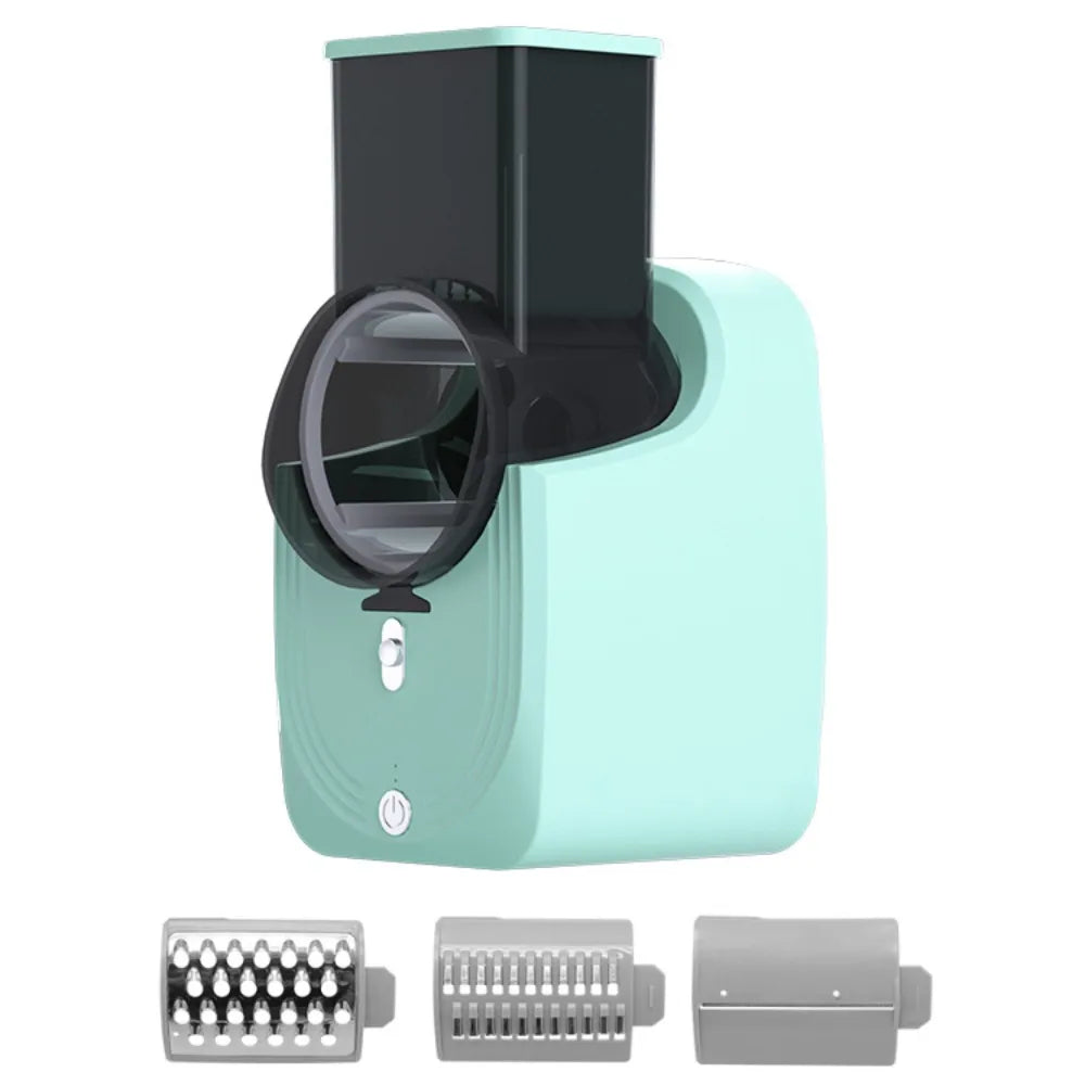 Effort-saving Electric Vegetable Cutter Efficient Detachable Automatic Vegetable Shredder Long Battery Life Vegetable Processor