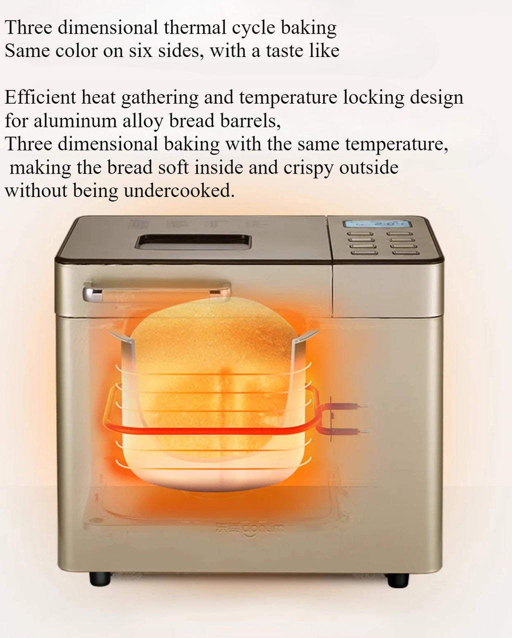 220V Bread Maker Home Fully Automatic Small Cake Maker Multi functional Breakfast Machine