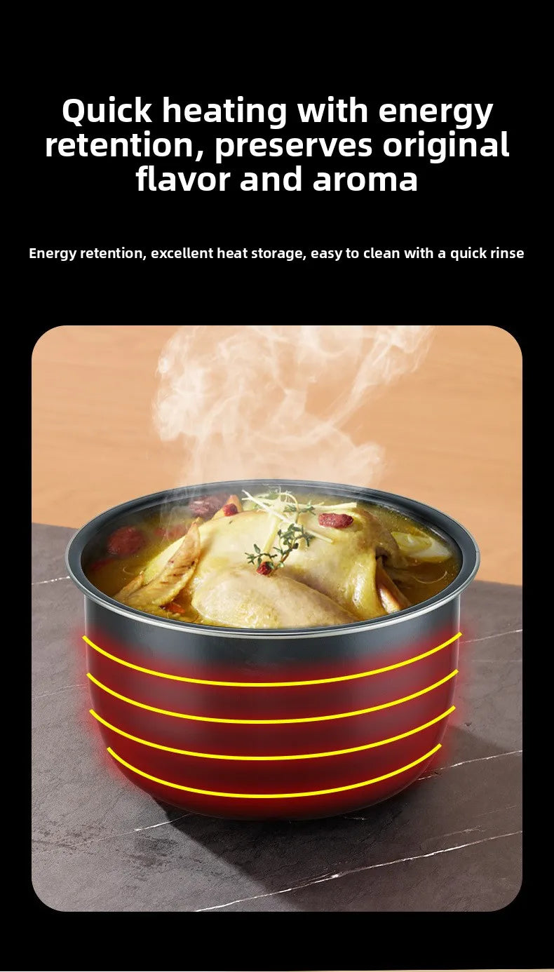 Large Capacity Automatic Electric Pressure Cooker Intelligent Multi-Function Home Use Rice Cooker Appointment Function
