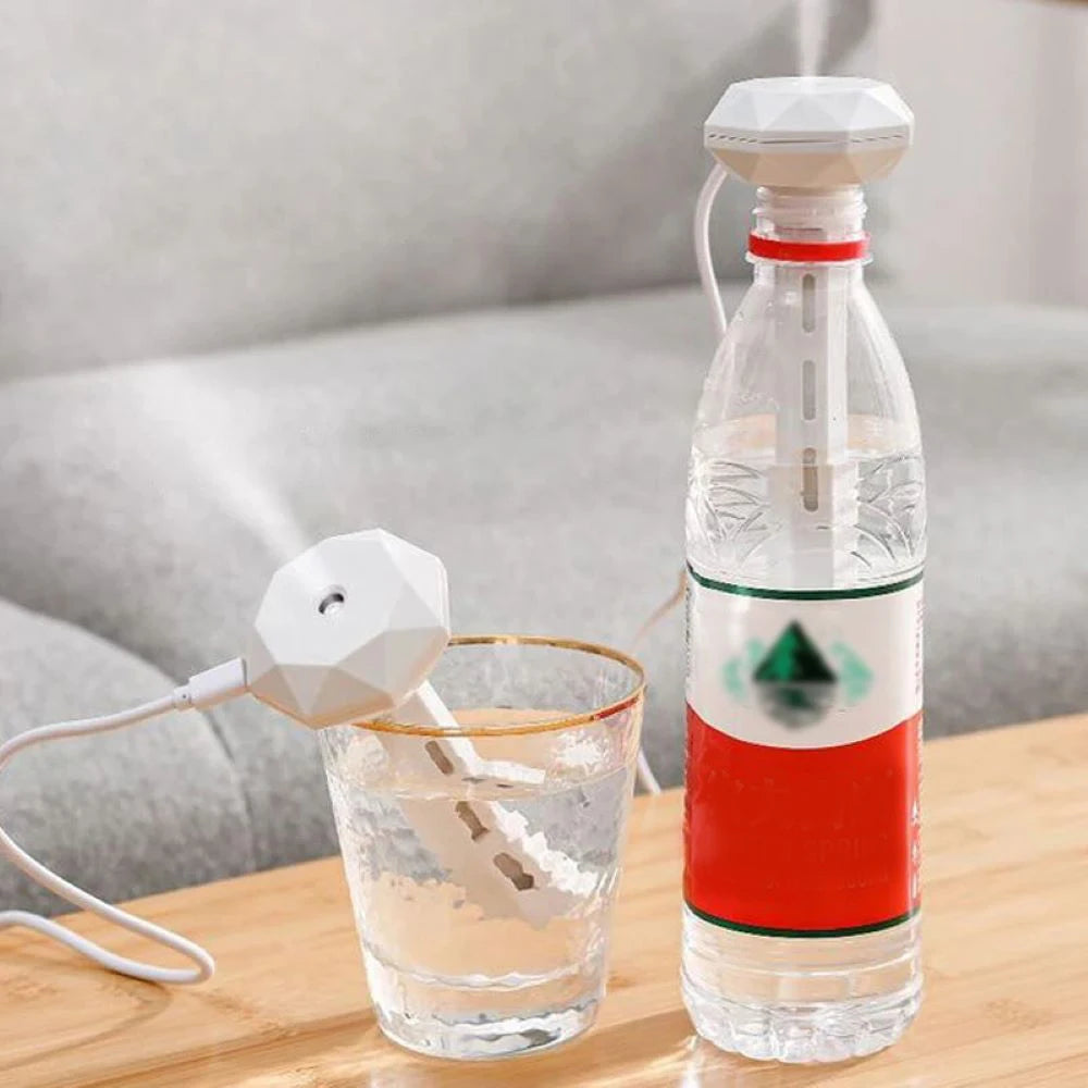 Mini Portable Ultrasonic Humidifier with LED Lamp USB Aroma Diffuser Car Air Purifier Anion Mist Maker Home Romantic Atmosphere