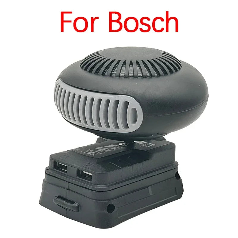 Portable Lithium Electric Power Warm Air Blower Fan Heater Hot&Cold Wind Dual Mode for Makita for Bosch for DeWalt for Milwaukee