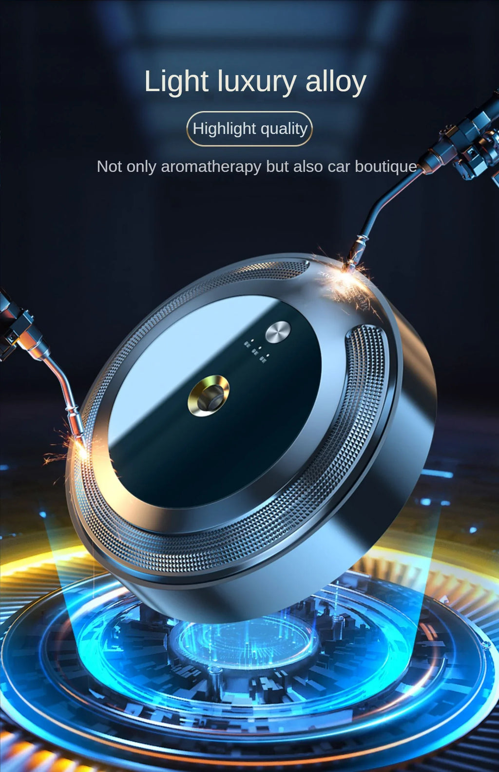 Car Air Freshener Air Purifier Smart Aroma Diffuser for Vehicle Essential Oils Diffuser Office Room Car Smell Distributor