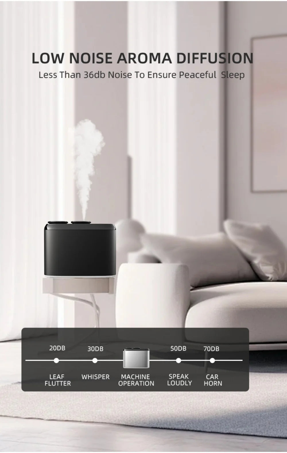 Electric Smell For Home Dual Nozzle Aroma Diffuser Electric Smell Distributor Bluetooth Control Essential Oil Diffuser No Water