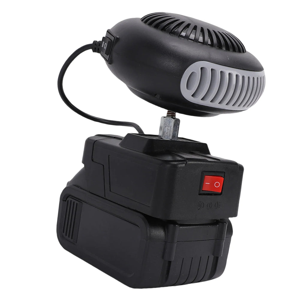 Portable Battery Powered Space Heater Cordless Car Heater Defogger Fan Quiet for Car Office Indoor Use