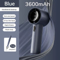 JISULIFE Mini Portable Hand Fan, 100 Wind Speeds, 5000mAh USB Battery Rechargeable, LED Digital Display, Travel,Camping,Outdoor