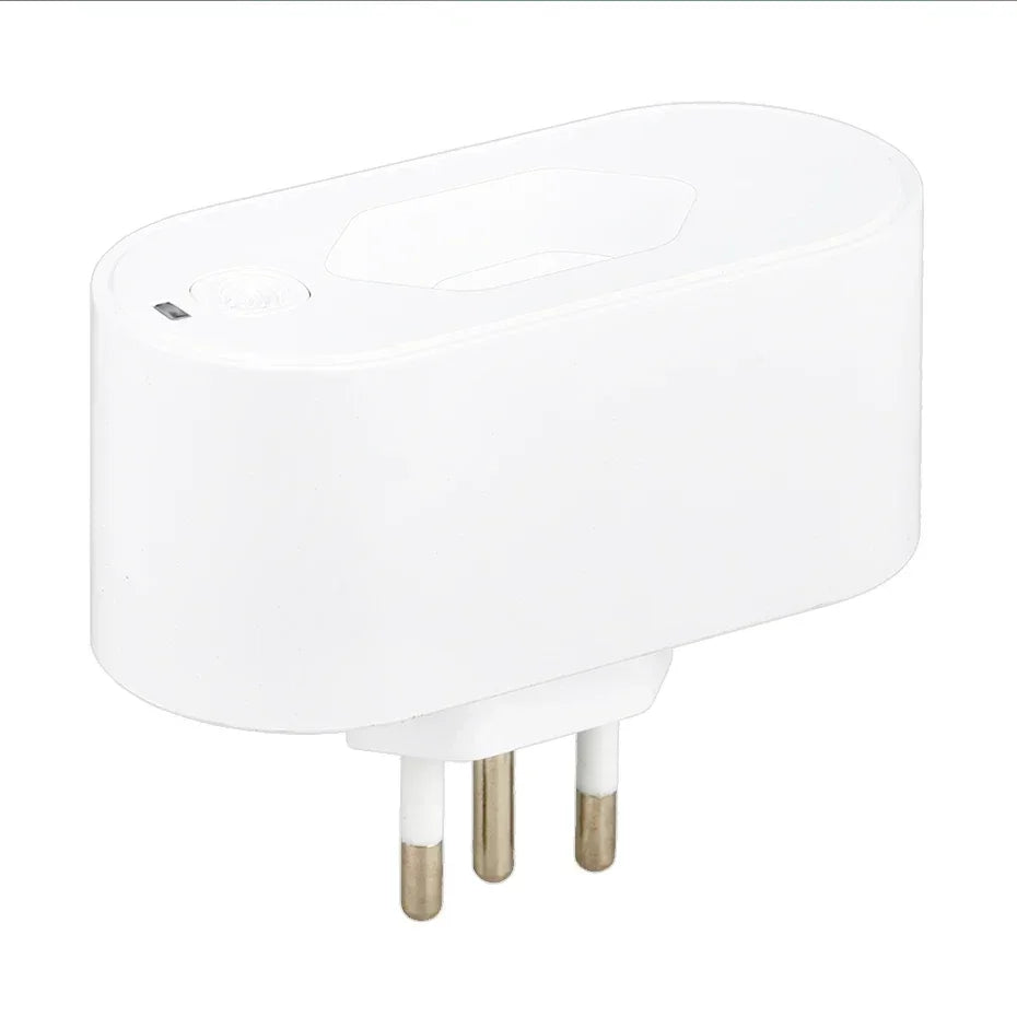 Works with Tuya 16A/20A Brazil Standard Wifi Smart Plug Socket Work with Google Home Alexa with Power Monitor APP Remote Control