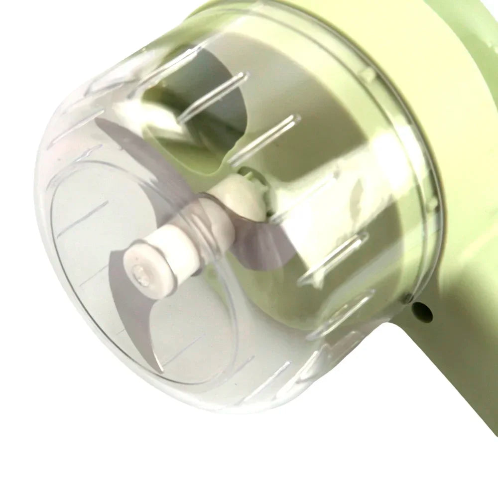 6 in 1 Electric Food Processor Vegetable Cutter Garlic Masher Wireless Grinder Handheld Blender Auto Slicer Kitchen Accessories