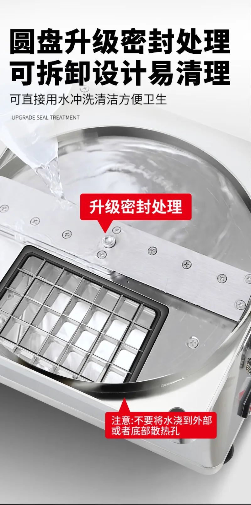 Commercial Electric Potato Dicing Machine Stainless Steel Automatic Cutter for French Fries Chips Shredding