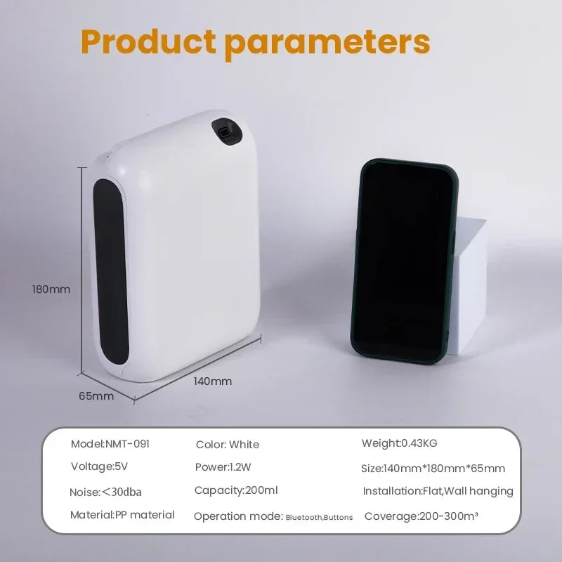 NAMSTE 300m³ Room Battery Aromatic Oil Diffuser Perfume Electric Aromatic Oasis Electric Smell Home Fragrance Diffuser 200ML