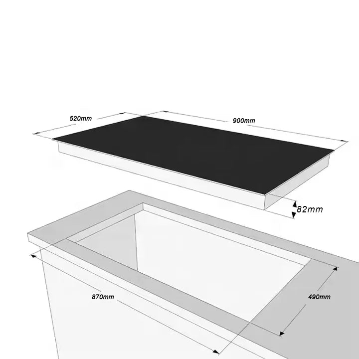 Induction Cooker,High Power 5 Burner,Induction Stove,Portable Built-in,Electric Cooktop,  Kitchen Home Use Energy Saving