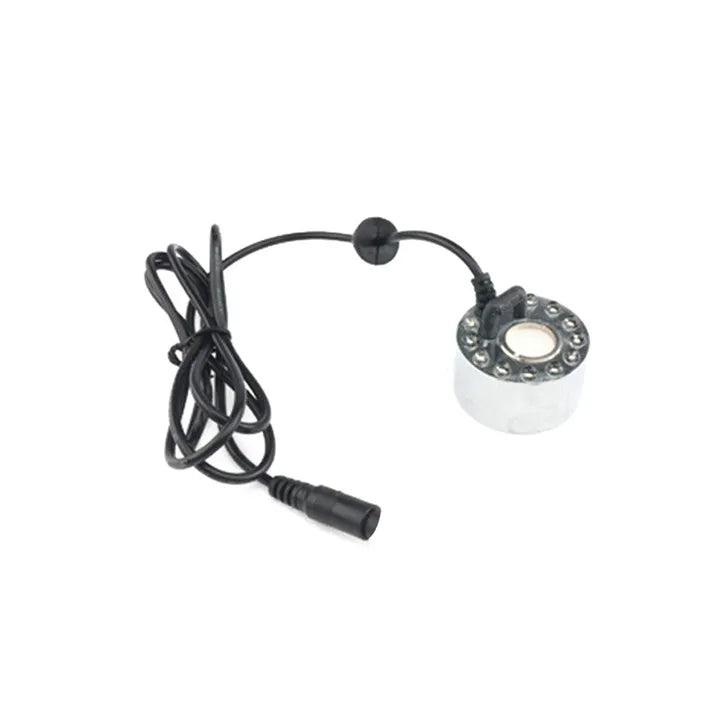 12 LED Colorful Light Ultrasonic Mist Maker Fogger Fog Water Fountain Pond Atomizer Air Humidifier Garden Outdoor Sprayer Tool