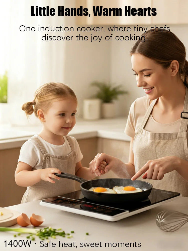 Portable Induction Cooker Sonifer SF-3057 1400W Electric Stove Single Heating Plate Multiple Programs Timer Kitchen