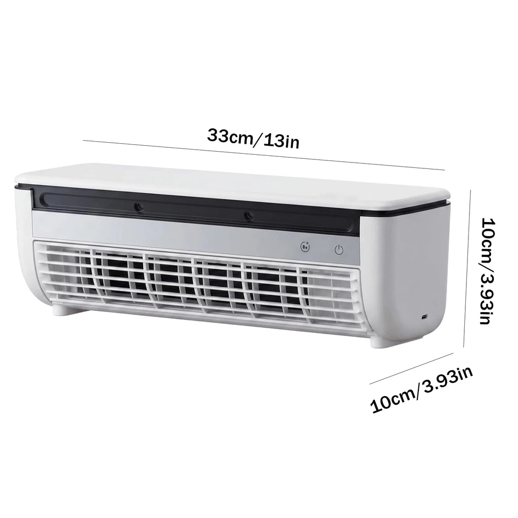 Wall-Mounted Air Cooling Fan 20W Power Quick Cooling Easy To Install Leafless Home Kitchen Air Conditioning Fan