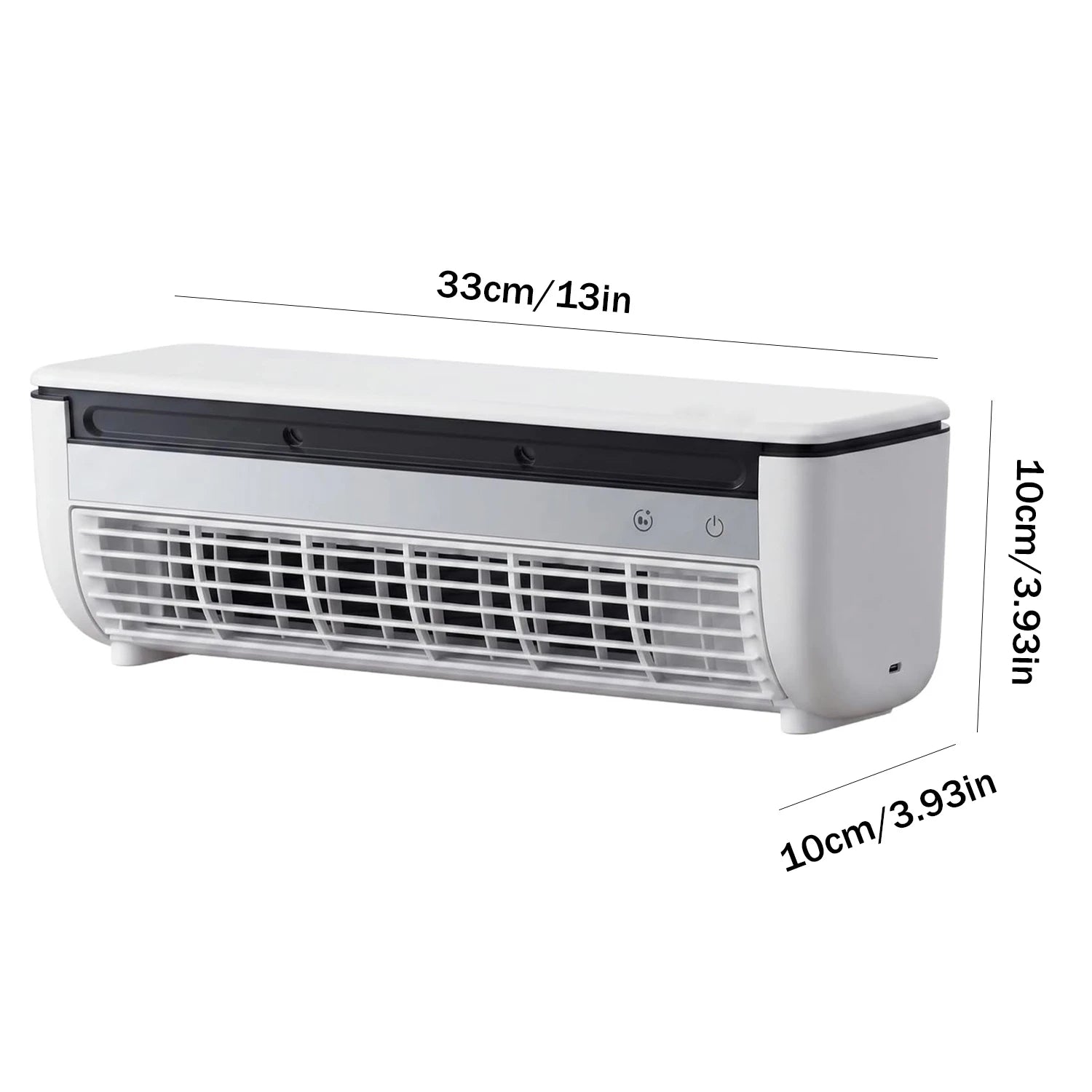 Wall-Mounted Air Cooling Fan 20W Power Quick Cooling Easy To Install Leafless Home Kitchen Air Conditioning Fan