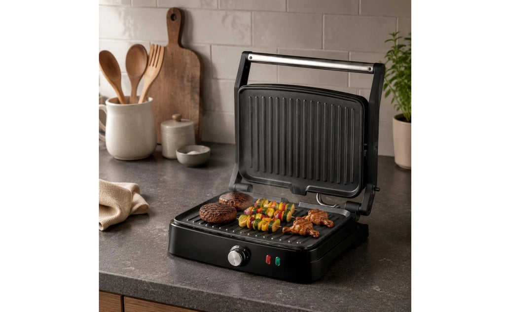 Sandwich Grill 220V Electric Grill Press Countertop Appliance Nonstick Plates Adjustable Heat for Home