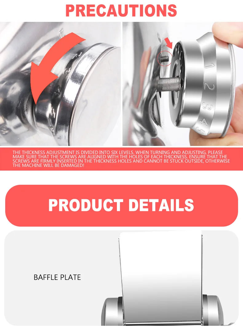 1 Blade Home Electric Automatic Small Multi-Functional Pasta Maker Family Special Stainless Steel Noodle Machine