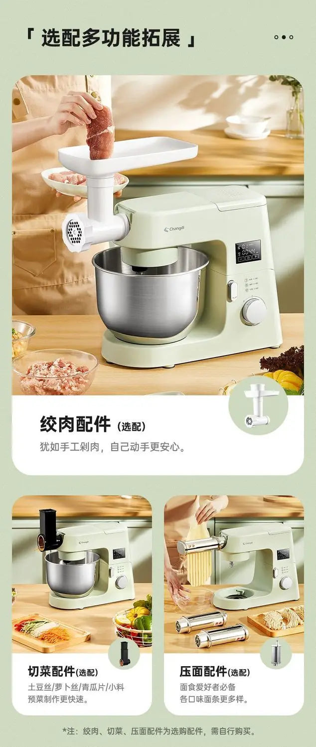Home Stand Mixer: Multi-Function Fully Automatic Small Dough Kneader, Mixer with Fermentation