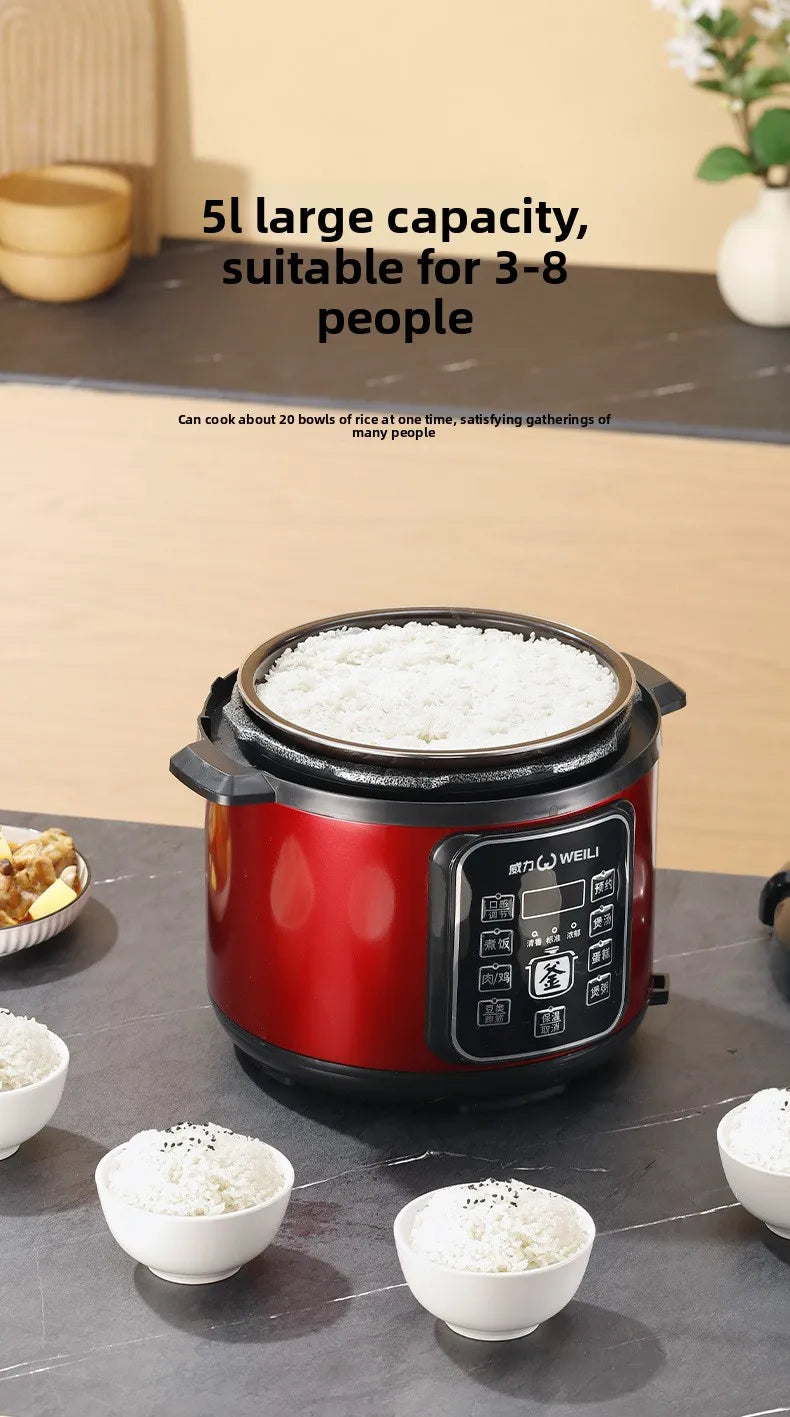 Large Capacity Automatic Electric Pressure Cooker Intelligent Multi-Function Home Use Rice Cooker Appointment Function