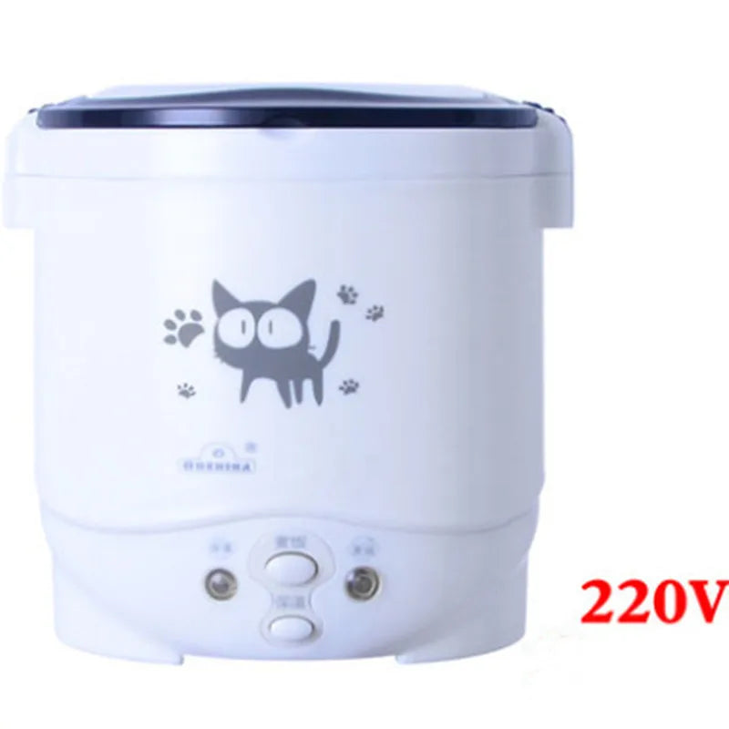 1L Electric Mini Rice Cooker MultiCookers Portable Rice Cooker Used In House 220V Or Car 12V Truck 24V Multicookings