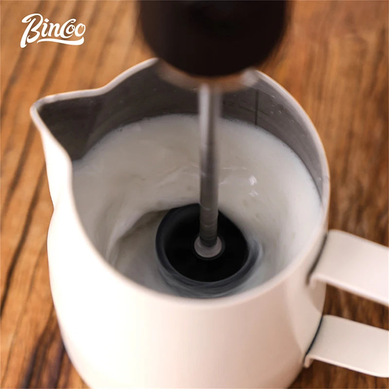New Bincoo Coffee Frother Rechargeable Milk Foamer Handheld Espresso Tool Coffee Milk Electric Handle Blender Egg Beater