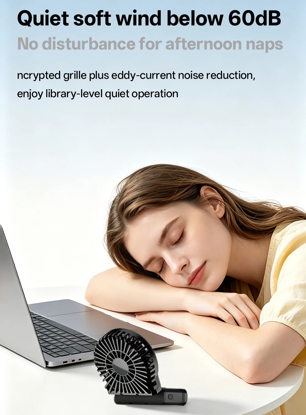 OPOLAR Portable Handheld Mini Fan Foldable Neck Hanging Fans 5 Speed USB Rechargeable Fan,LED Display Handheld & Desk Fan 2000mA