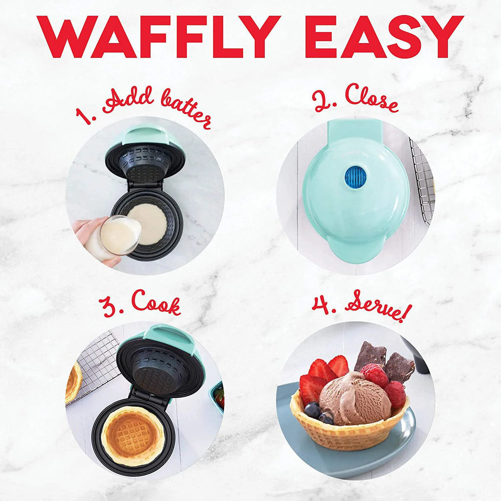 110V/220V Small Waffle Bowl Machine Household Portable Breakfast Machine Egg Tart Ice Cream Cone Machine Kitchen Waffle Machine