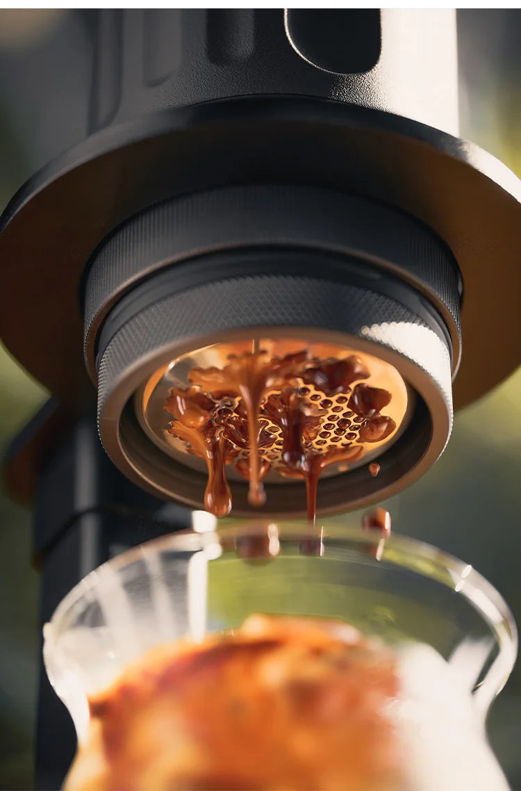 IKAPE Kapo K2 Portable Coffee Machine/Bluetooth Connection/Timer Function,51/58mm Espresso Bottomless Portafilter,Camping/Home