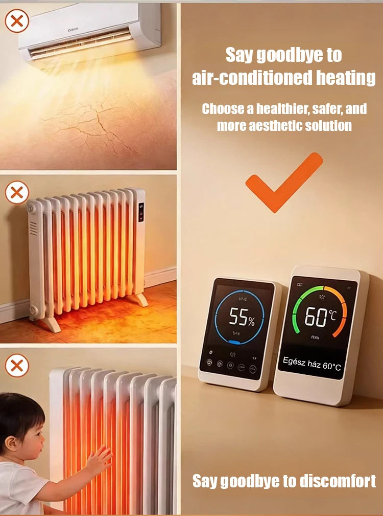 Energy Saving Graphene Heater Wall Mounted Fast Electric Heating Panel Far Infrared Heating Plate For Living Room Bedroom Office