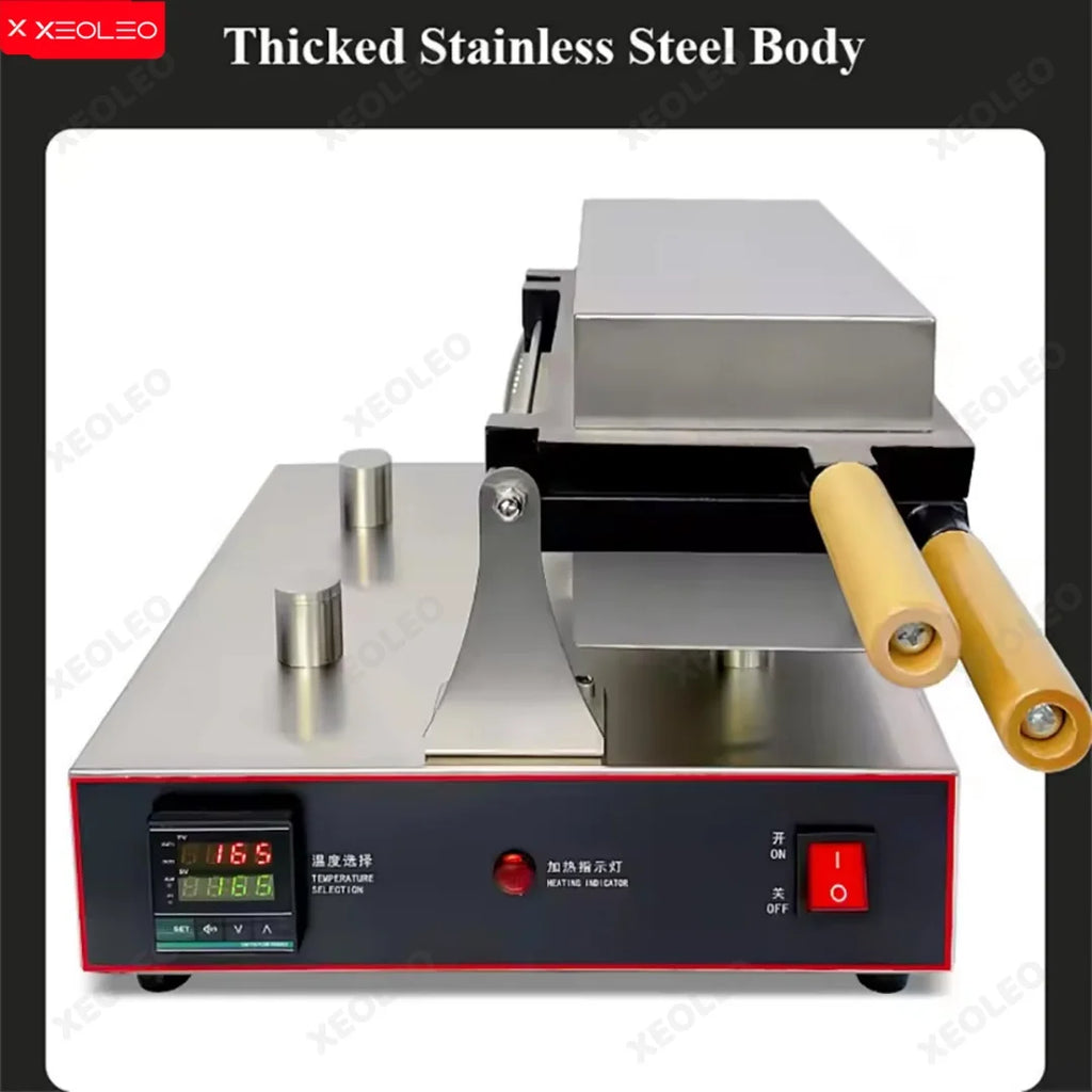 XEOLEO Electric Heart-shaped Waffle Skewer Machine Commercia Stall Egg Waffle Baker Maker Waffle Stick Maker Non-stick