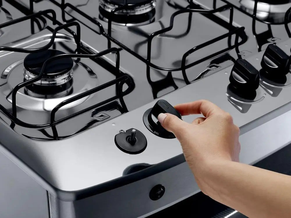 Consul 5-Burner Stainless Steel Stove with Automatic Ignition – Dual Voltage