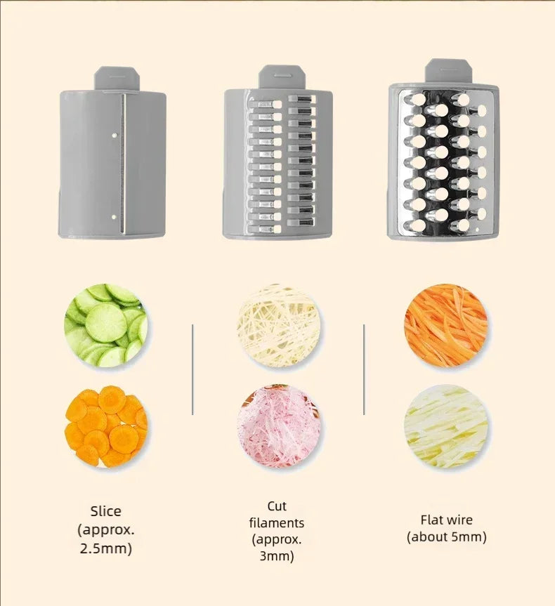 New Multi-function Vegetable Slicing Machine Household Kitchen Electric Vegetable Cutter Vegetable Slicer Shredder Automatic