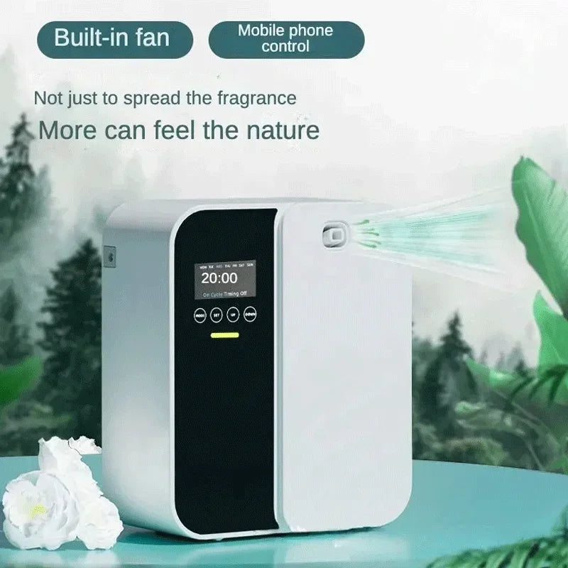 1000m³ Electric Smell Distributor Bluetooth Wall Mounted Fragrance Diffuser Professional Aroma Diffuser Electric Smell for Home