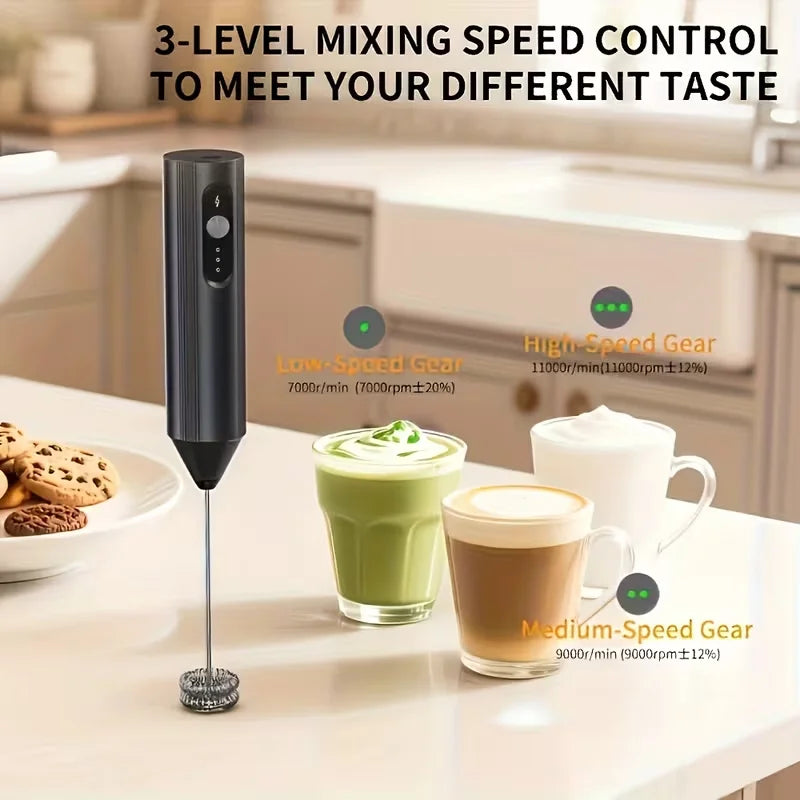 Wireless Electric Mini Milk Frother Coffee Whisk Portable Egg Beater Blender Kitchen Cooking Stirrer Cappuccino Coffee Maker