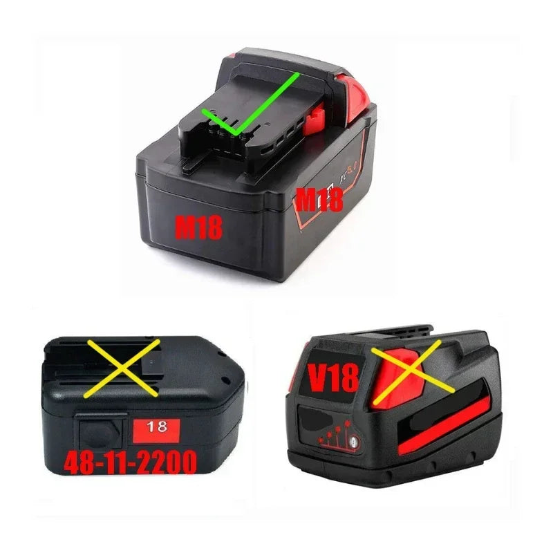Portable Lithium Electric Power Warm Air Blower Fan Heater Hot&Cold Wind Dual Mode for Makita for Bosch for DeWalt for Milwaukee
