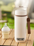 Electric Kettle Portable 600ml Travel Heating Touch Screen Intelligent Adjustable Temperature Thermal Cup