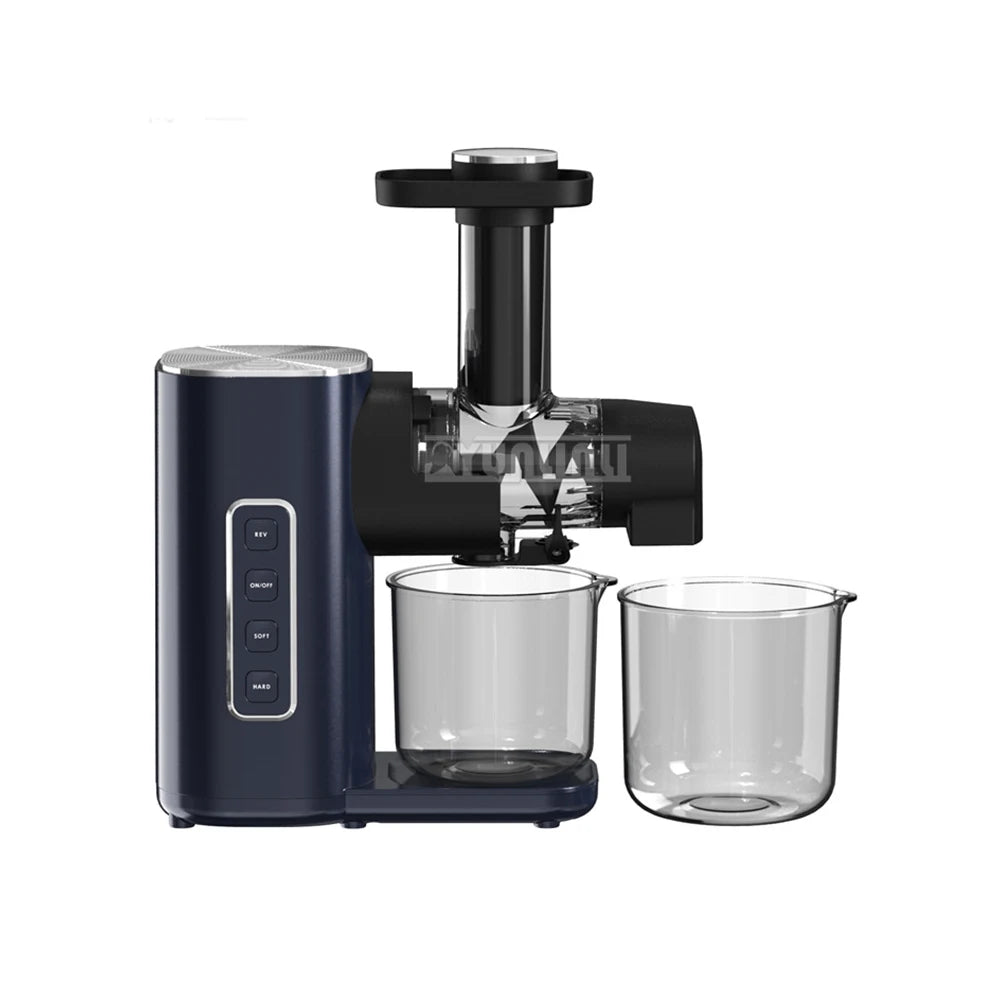 Horizontal Slow Juicer Household Automatic Bender Residue Separation Fresh Juice Blender