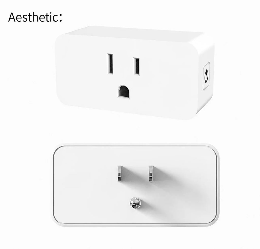 Tuya US-Spec Smart Plug 10A with Wi-Fi Connectivity, Timer Function, and Voice Control—Ideal for Smart Homes