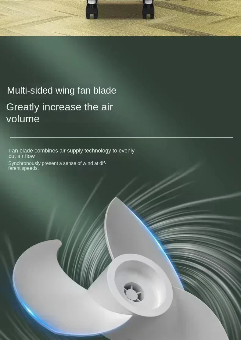 Oaks air conditioning fan cooling fan household water-cooled small refrigerator plus ice portable air cooler 220V Household use