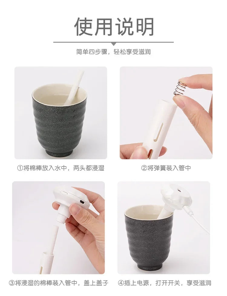 USB Mini Ultrasonic H2O Air Humidifier LED Lamp USB Water Bottler Cup Car Purifier Anion Mist Maker with Cool Light for Office