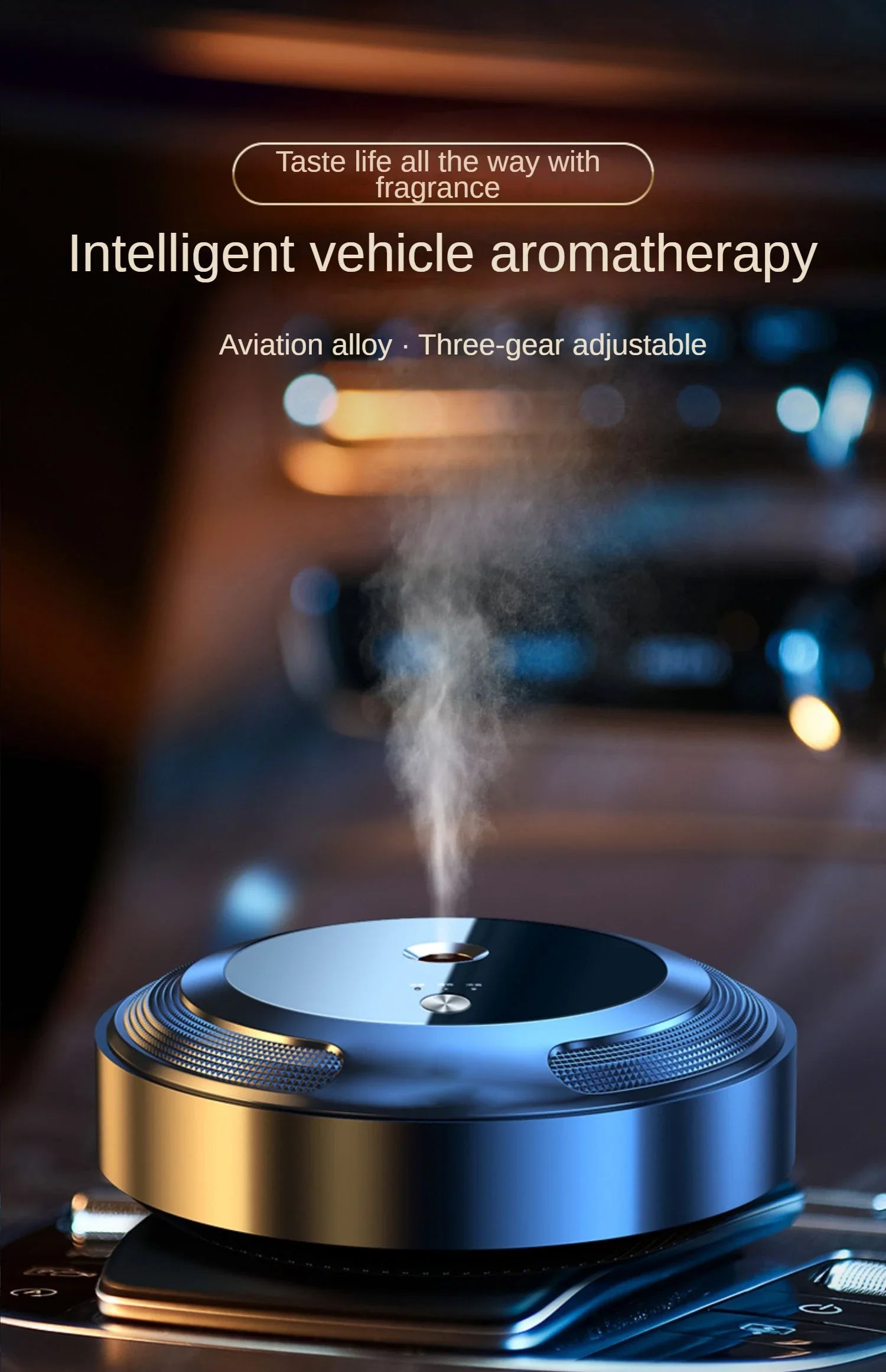 Car Air Freshener Air Purifier Smart Aroma Diffuser for Vehicle Essential Oils Diffuser Office Room Car Smell Distributor