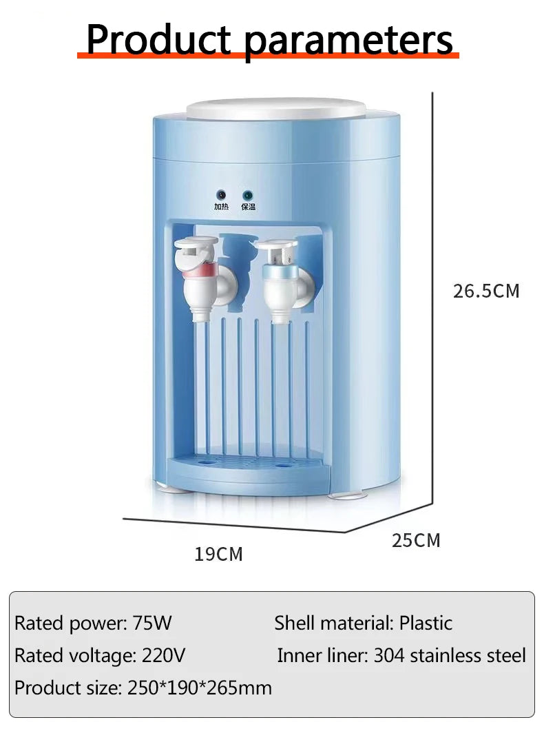 DMWD Household Water Dispenser Electric Kettle Mini Desktop Water Boiler Heating Machine Drinking Fountain Tea Maker 220V