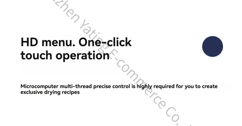Compact household food dryer, 8-tray multifunctional smart fruit dryer, fruit and food dehydrator.