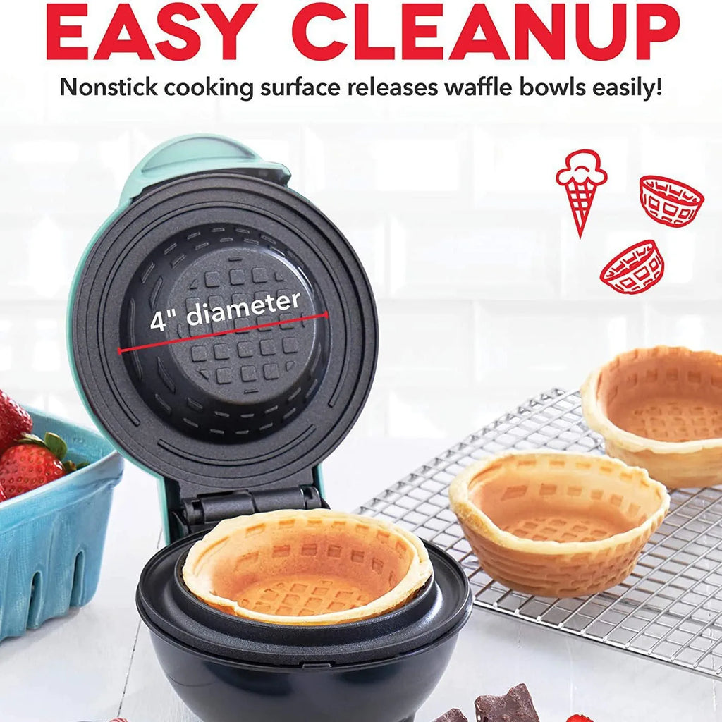 110V/220V Small Waffle Bowl Machine Household Portable Breakfast Machine Egg Tart Ice Cream Cone Machine Kitchen Waffle Machine