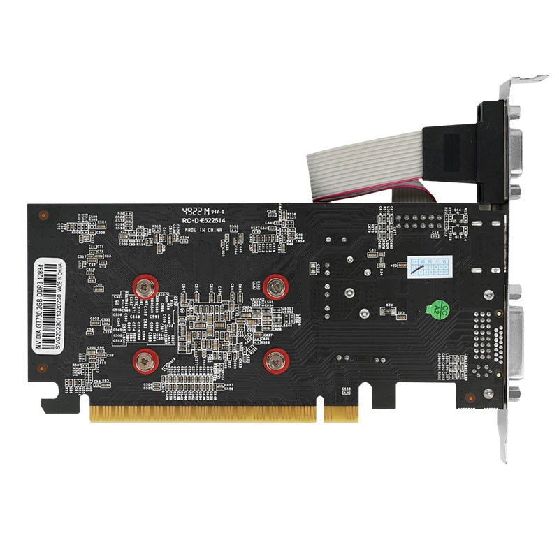 Jieshuo NVIDIA GT 730 4G*2 gt740 4g video graphics card GPU 128-bit DDR3 (3 models available) computer desktop gaming and office