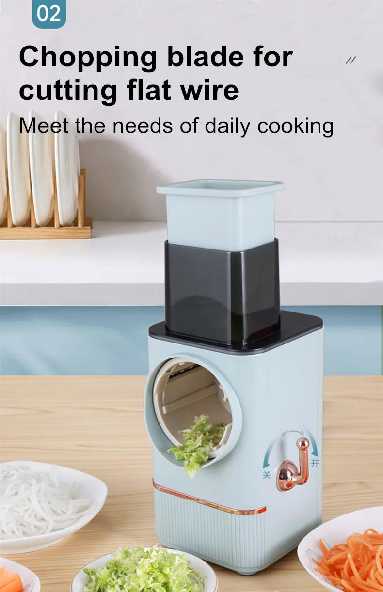 Electric Slicer Household Multifunctional Potato Chips Garlic Lotus Root Slices Cucumber Radish Shredding Vegetable Cutter