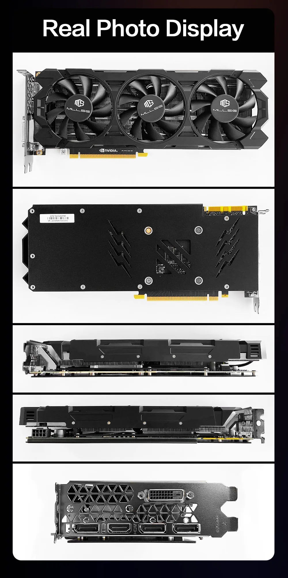 MLLSE NVIDIA GeForce GTX 1080 8GB GDDR5X 256-bit PCIe 3.0 x16 16nm Desktop Computer Gaming GPU New Card Placa De Video