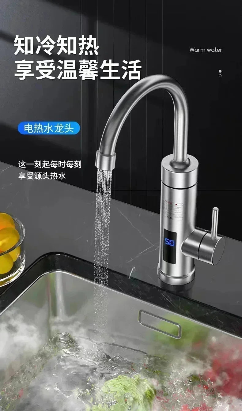 220V 110V 3000W Electric Water Heater Kitchen Faucet Instant Hot Water Faucet Heater Heating Faucet Instantaneous Heaters