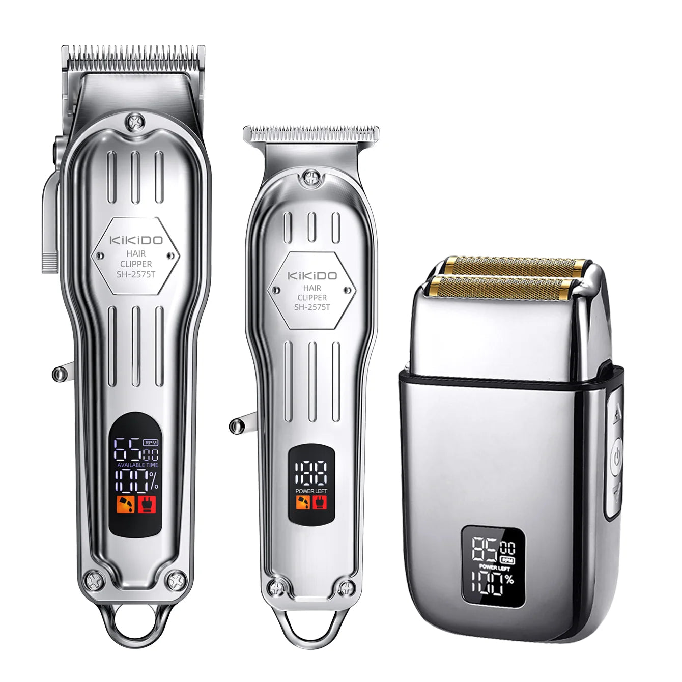 KIKIDO 2 IN 1 Hair Clipper Professional Hair Cutting Machine Rechargeable Barber Hair Trimmer Cordless Haircut Clipper for Men